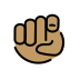 index pointing at the viewer: medium skin tone on OpenMoji