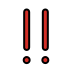 double exclamation mark on OpenMoji