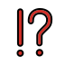 exclamation question mark on OpenMoji