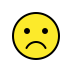 frowning face on OpenMoji