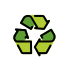recycling symbol on OpenMoji