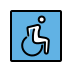 wheelchair symbol on OpenMoji