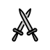 crossed swords on OpenMoji