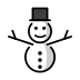 snowman without snow on OpenMoji