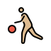 person bouncing ball: medium-light skin tone on OpenMoji