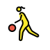woman bouncing ball on OpenMoji