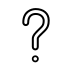 white question mark on OpenMoji