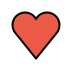 red heart on OpenMoji
