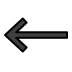 left arrow on OpenMoji