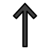 up arrow on OpenMoji