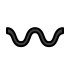 wavy dash on OpenMoji