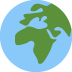 globe showing Europe-Africa on Twitter/X
