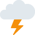cloud with lightning on Twitter/X