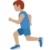 man running: medium skin tone on Twitter/X