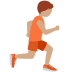 person running facing right: medium skin tone on Twitter/X