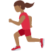 woman running: medium-dark skin tone on Twitter/X