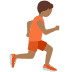 person running facing right: medium-dark skin tone on Twitter/X