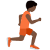 person running facing right: dark skin tone on Twitter/X