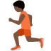 person running: dark skin tone on Twitter/X