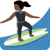 woman surfing: dark skin tone on Twitter/X