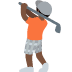 person golfing: dark skin tone on Twitter/X