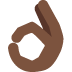 OK hand: dark skin tone on Twitter/X