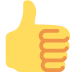 thumbs up on Twitter/X