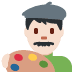 man artist: light skin tone on Twitter/X