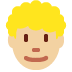 man: medium-light skin tone, curly hair on Twitter/X
