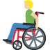 man in manual wheelchair: medium-light skin tone on Twitter/X