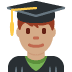 man student: medium skin tone on Twitter/X