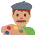man artist: medium skin tone on Twitter/X