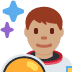 man astronaut: medium skin tone on Twitter/X