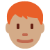 man: medium skin tone, red hair on Twitter/X
