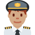 man pilot: medium skin tone on Twitter/X