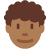 man: medium-dark skin tone, curly hair on Twitter/X