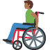 man in manual wheelchair: medium-dark skin tone on Twitter/X