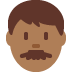 man: medium-dark skin tone on Twitter/X