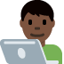 man technologist: dark skin tone on Twitter/X