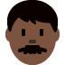 man: dark skin tone on Twitter/X