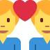 couple with heart: man, man on Twitter/X