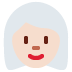 woman: light skin tone, white hair on Twitter/X