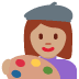 woman artist: medium skin tone on Twitter/X