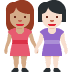 women holding hands: medium skin tone, light skin tone on Twitter/X