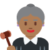 woman judge: medium-dark skin tone on Twitter/X