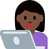 woman technologist: dark skin tone on Twitter/X