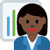 woman office worker: dark skin tone on Twitter/X