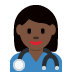 woman health worker: dark skin tone on Twitter/X