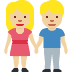 woman and man holding hands: medium-light skin tone on Twitter/X