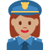 woman police officer: medium skin tone on Twitter/X